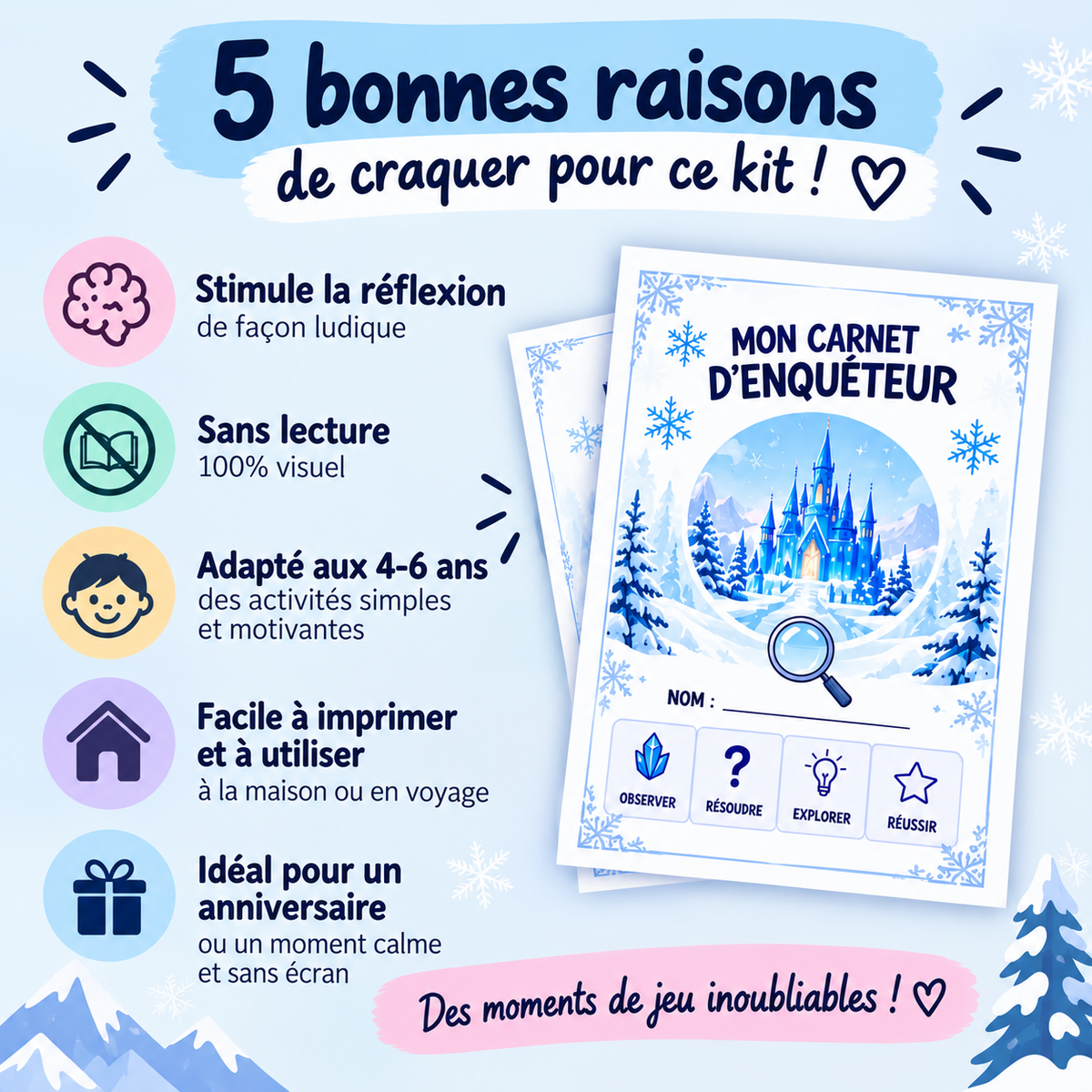 Chasse au trésor Royaume des Glaces – 4 à 6 ans
