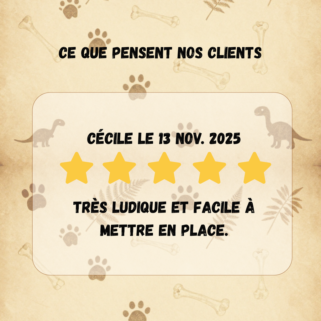 Chasse au trésor Dinosaure – 4 à 6 ans