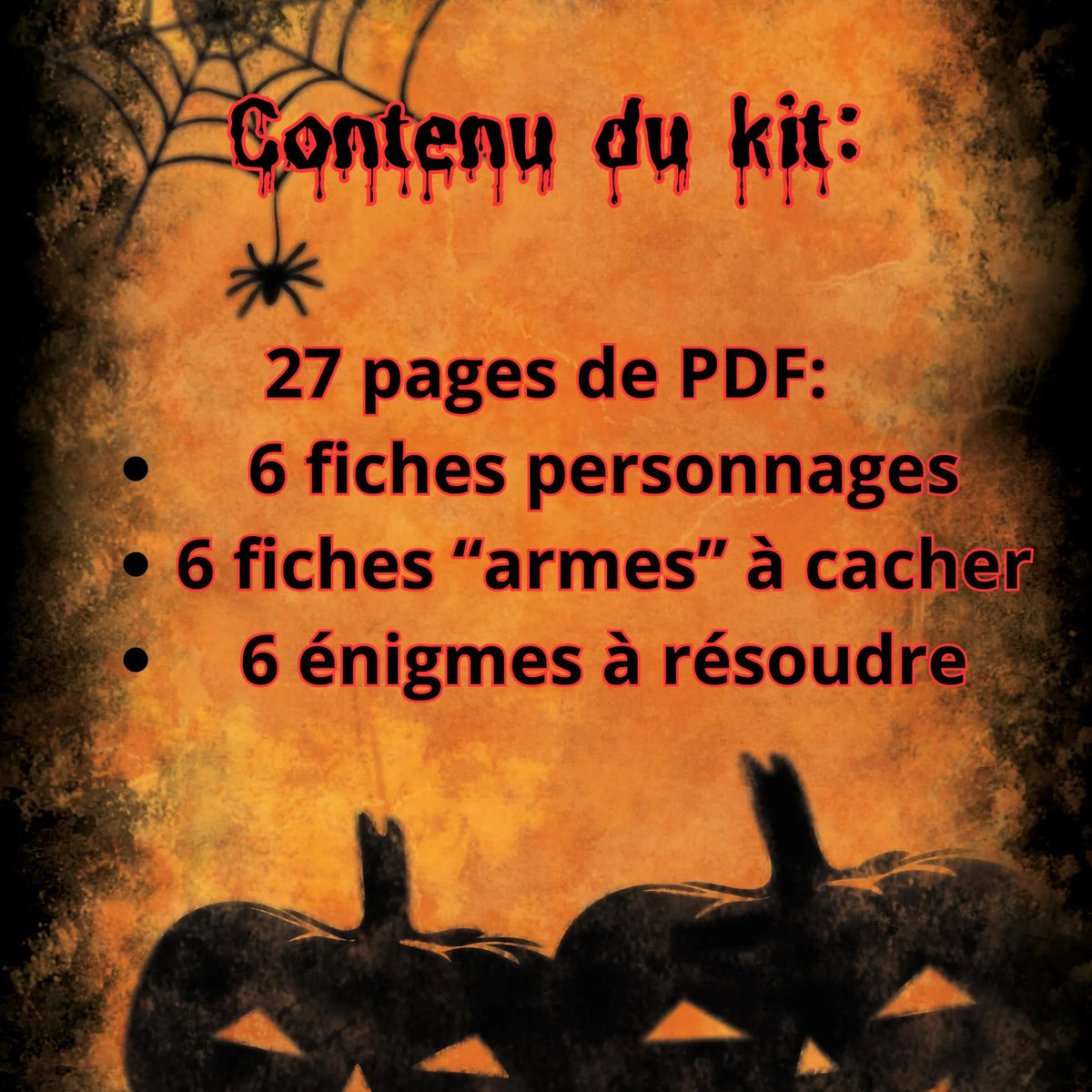 Chasse au trésor Halloween – 7 à 12 ans | Enquête & Énigmes à Imprimer