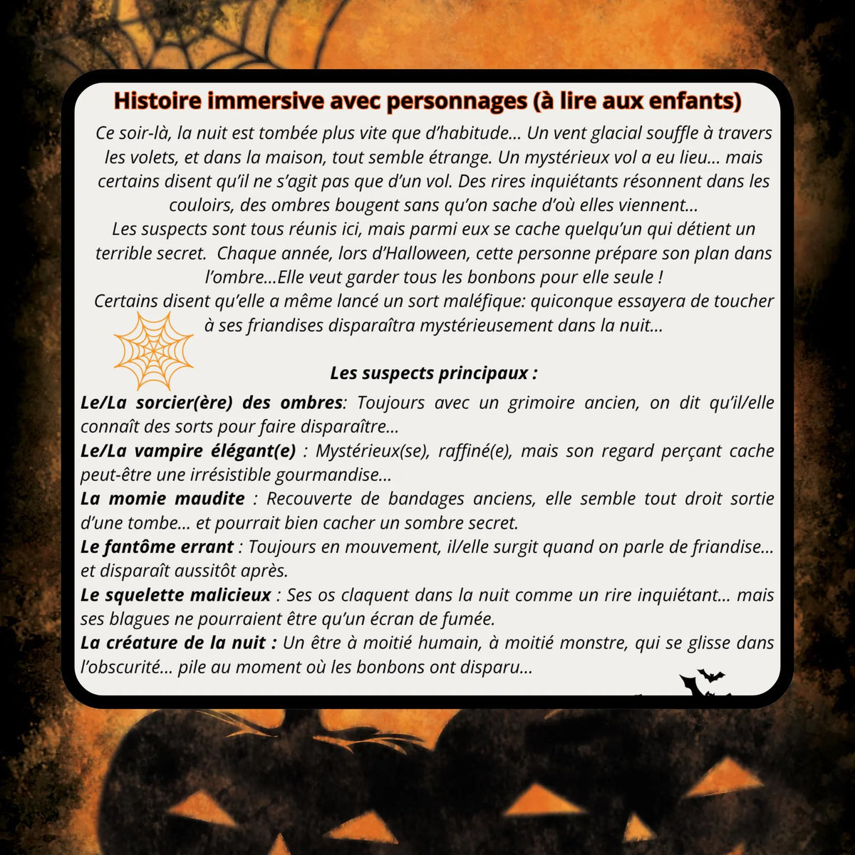 Chasse au trésor Halloween – 7 à 12 ans | Enquête & Énigmes à Imprimer